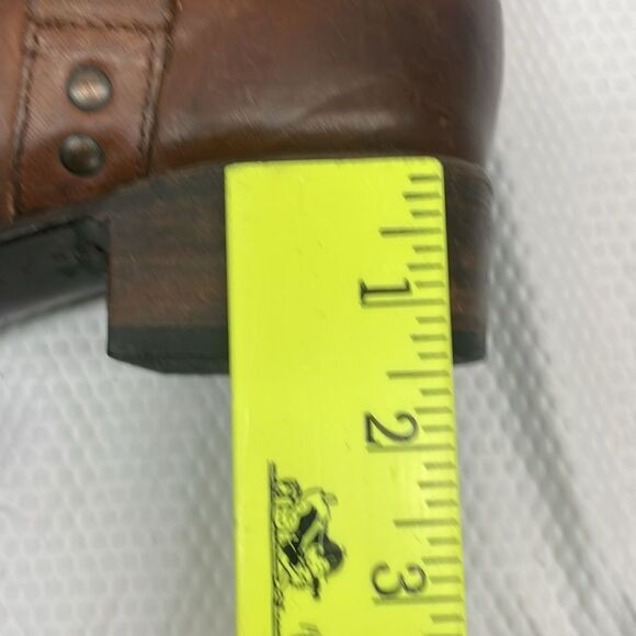 Free Bird by Steven Wrang Vintage Look Brown Leather Knee-High Boots Size 10 - Picture 11 of 11